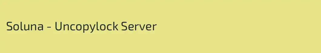 Soluna - Uncopylock Server